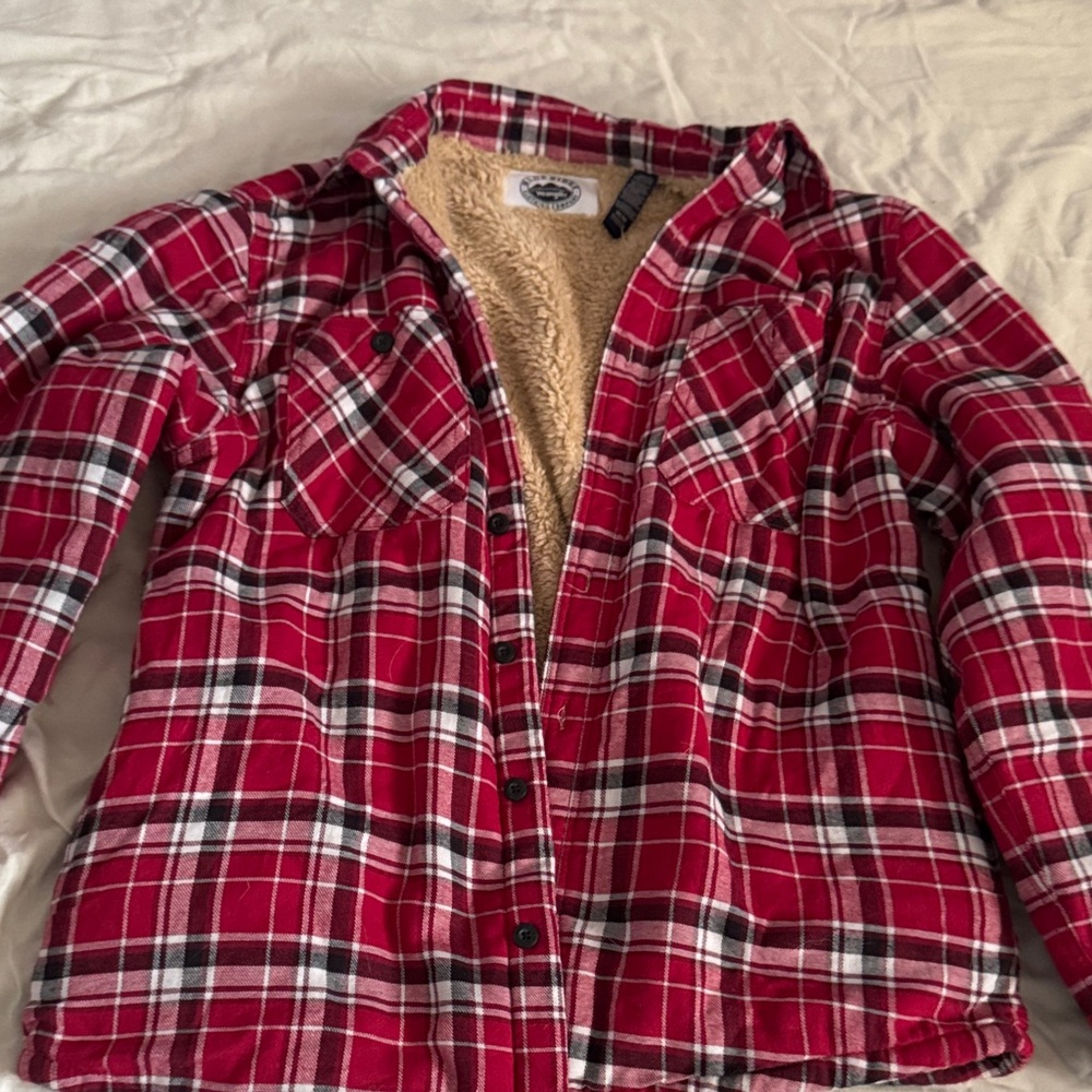 Plaid Wrangler Sherpa-Lined Jacket